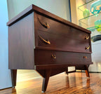 Mid-century modern atomic era cedar hope chest