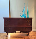 Mid-century modern atomic era cedar hope chest