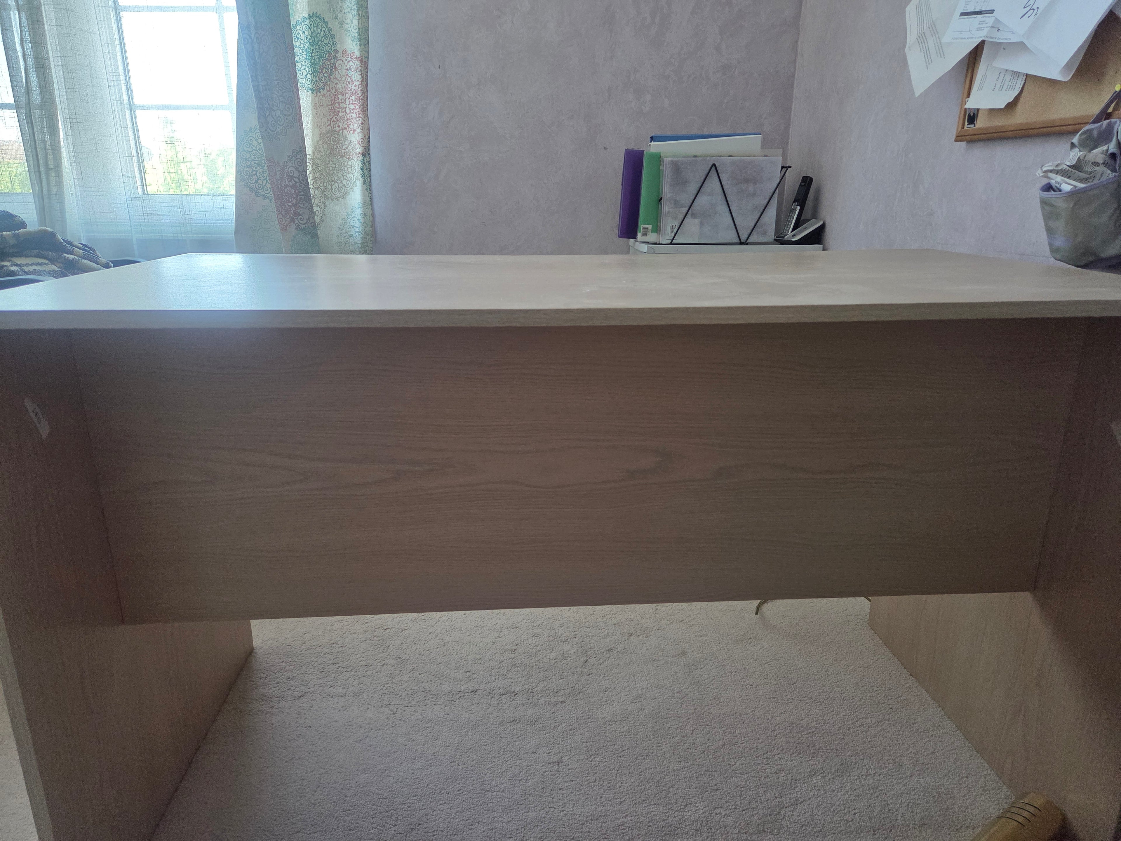 Light Wood Home Office Desk – Simple & Sturdy