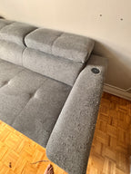 4x3 sectional pull out sofa with storage