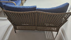 outdoor all-weather wicker patio loveseat sofa