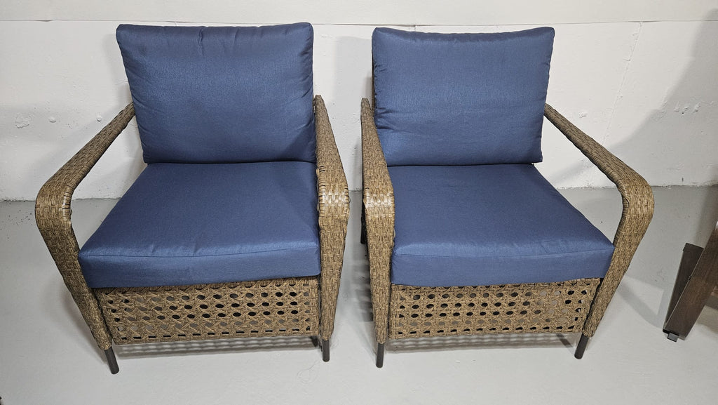 outdoor all-weather wicker patio loveseat sofa