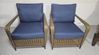 outdoor all-weather wicker patio loveseat sofa