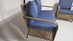 outdoor all-weather wicker patio loveseat sofa