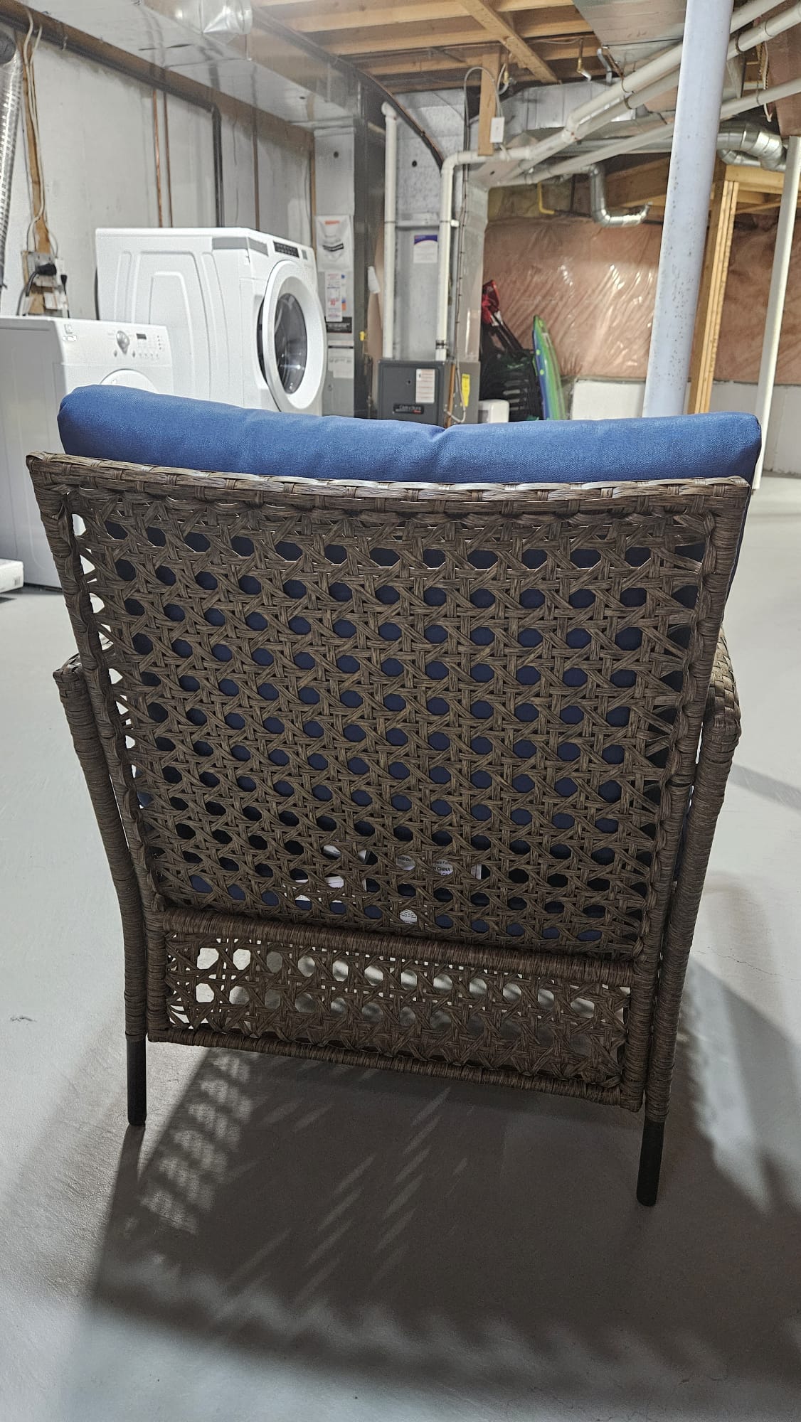 outdoor all-weather wicker patio loveseat sofa