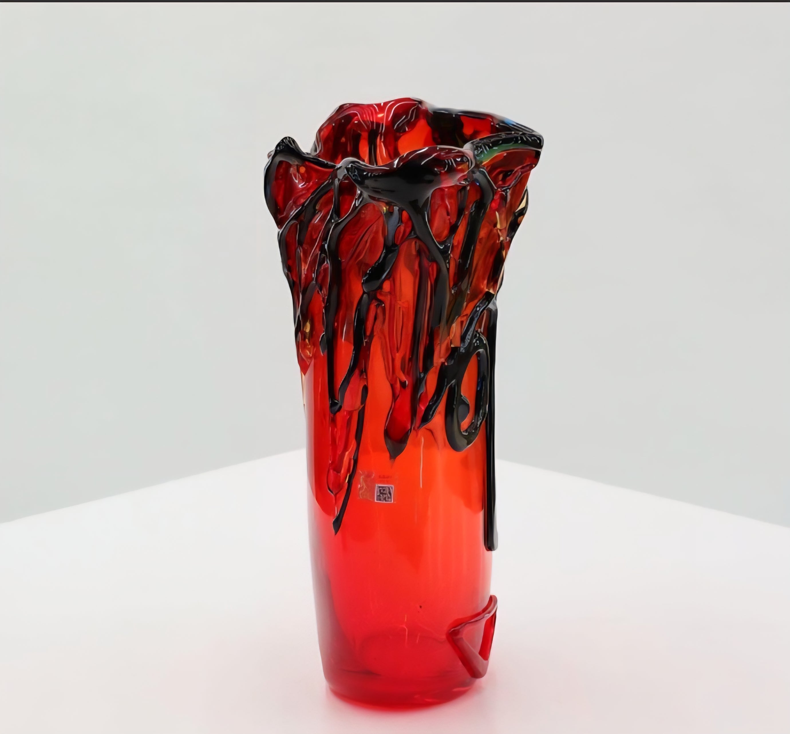 Murano artglass Cubism Picasso face vase