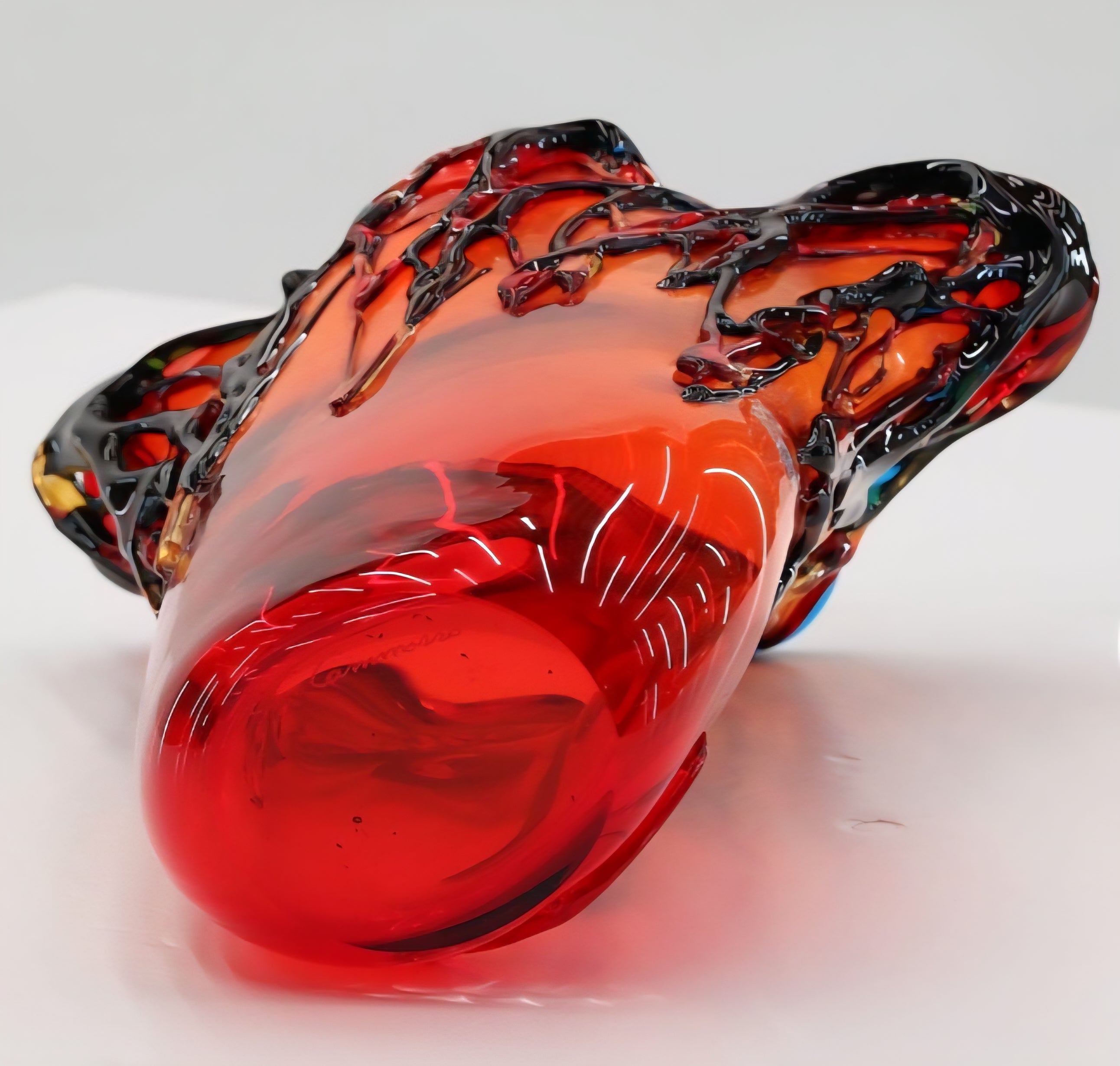 Murano artglass Cubism Picasso face vase