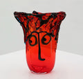 Murano artglass Cubism Picasso face vase