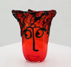 Murano artglass Cubism Picasso face vase