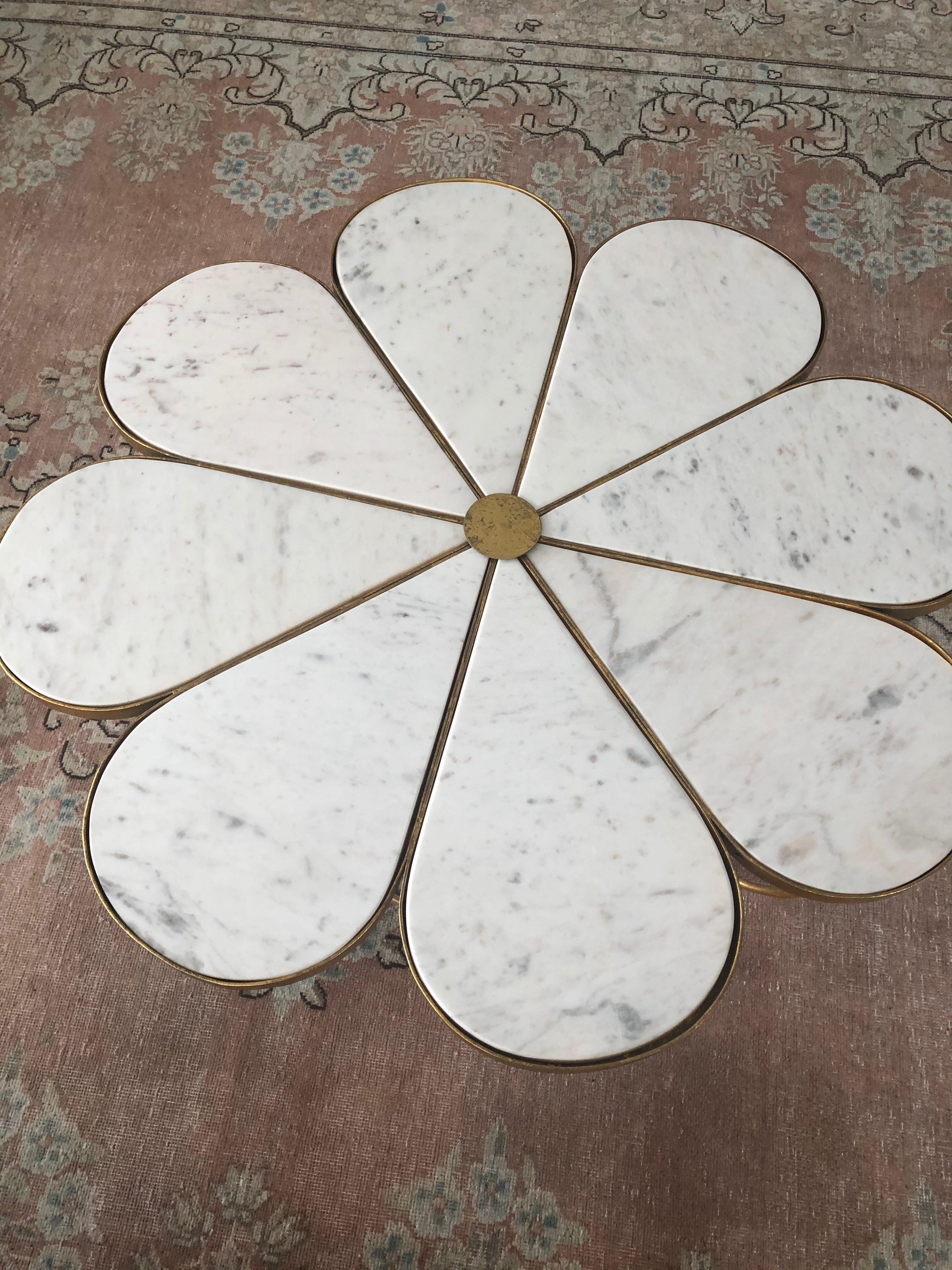 Flower Shaped Marble Table from the Art Shoppe
