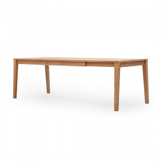 Nicolas light brown wood extendable dining table (open box)