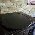 Woven Rattan & Wood Serving Tray/Lazy Susan