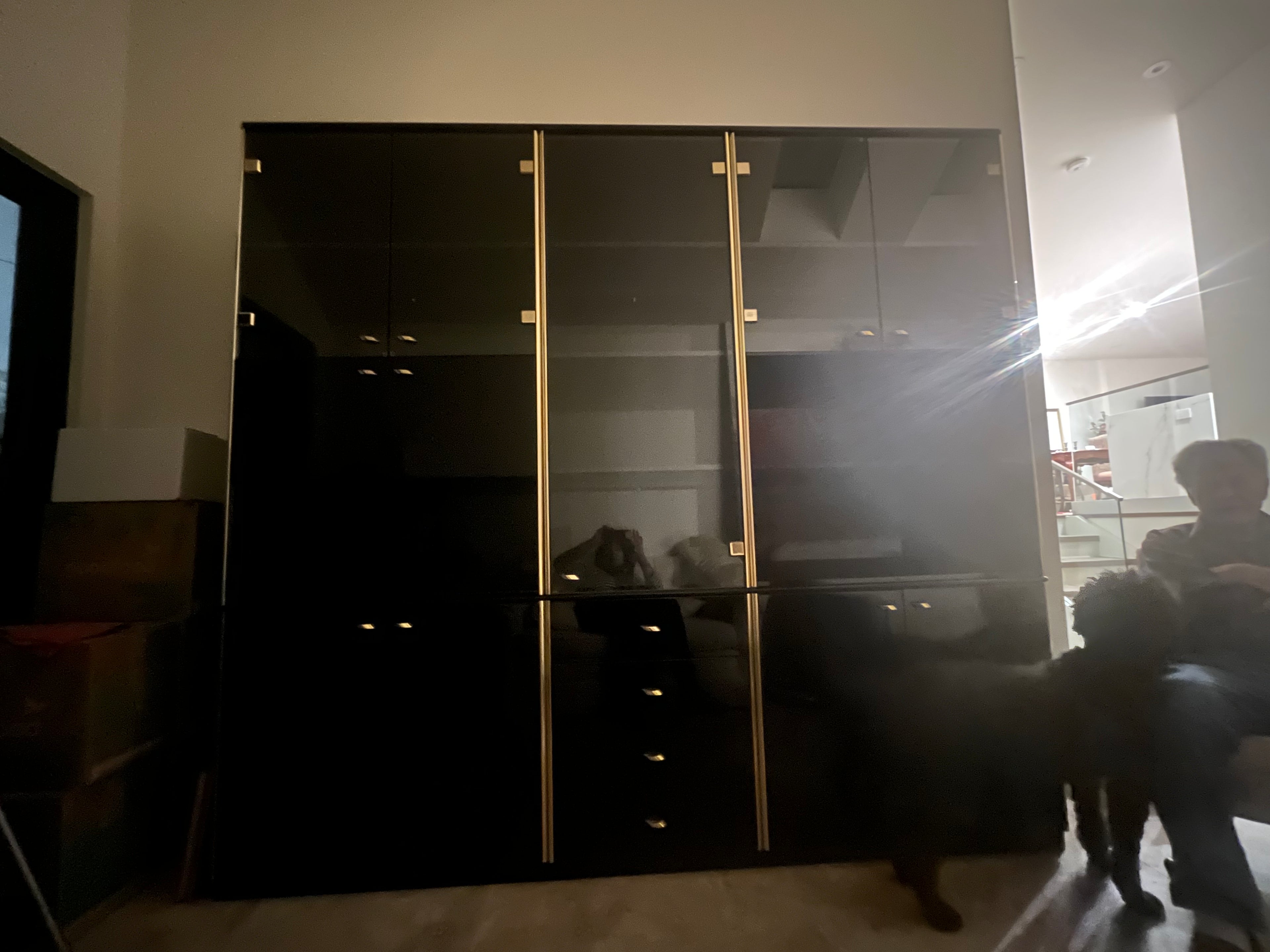 Black Laquer wall unit