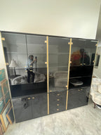 Black Laquer wall unit