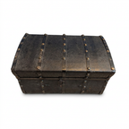 Antique Leather Travel Trunk