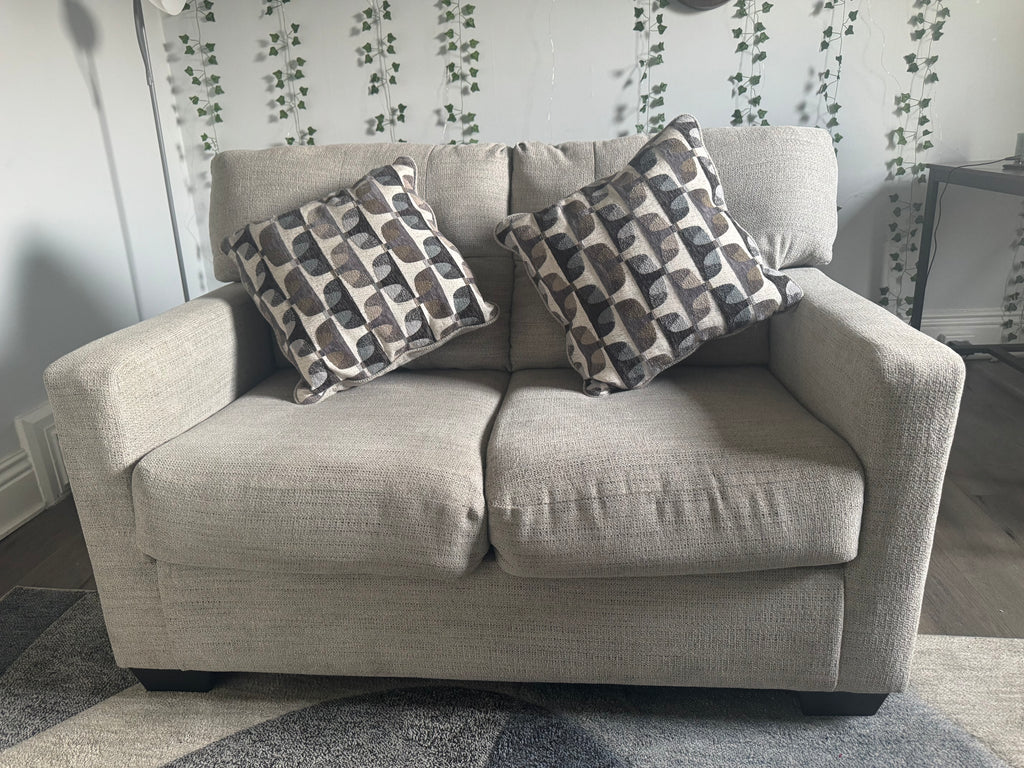 Mahoney Pebble Loveseat Sofa-Couch