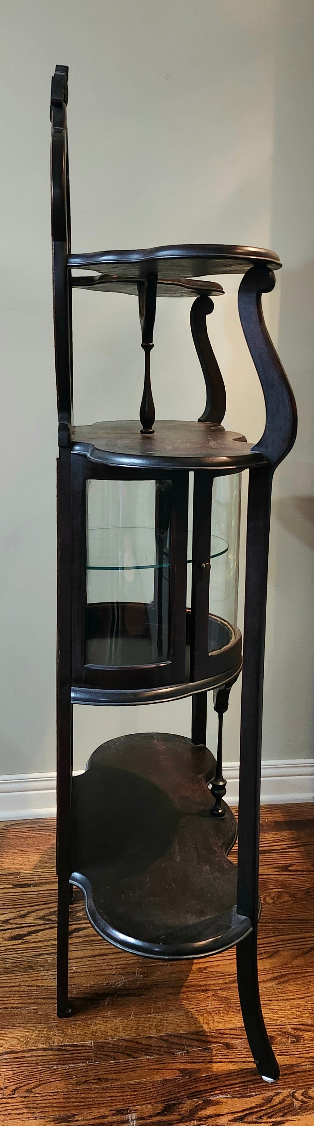 Mahogany Victorian curio étagère
