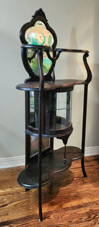 Mahogany Victorian curio étagère