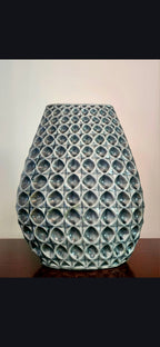 Mid-century modern vintage glazed ceramic vase