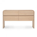 Smilla light brown wood 4-drawer dresser (open box)