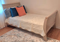Twin bed with the mattress