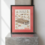 Vintage Mercury “Just What the U.S.A. Ordered” Ad — Framed & Matted