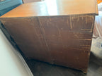 Vintage Pine 5-Drawer Dresser with Mirror