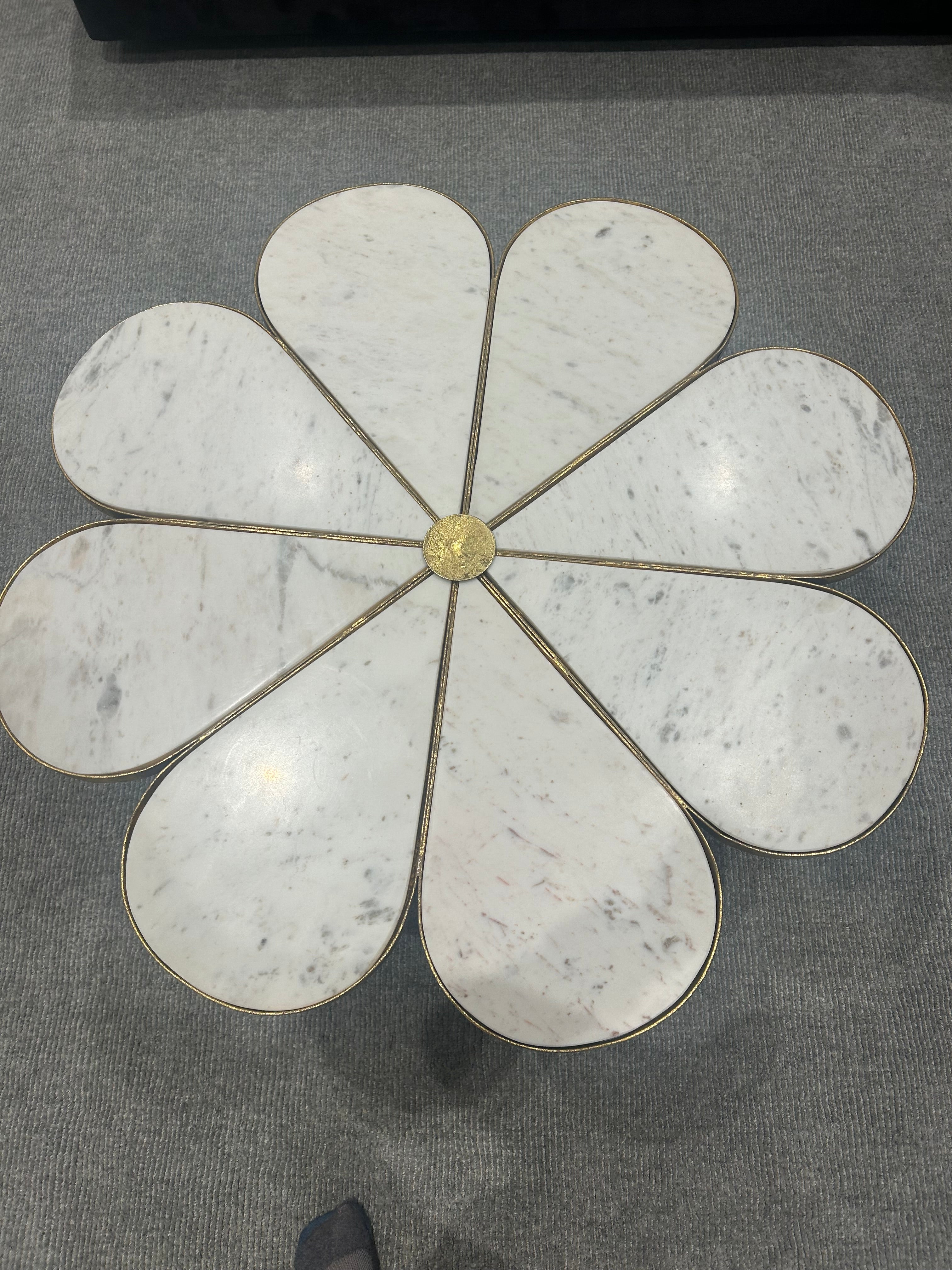Flower Shaped Marble Table from the Art Shoppe