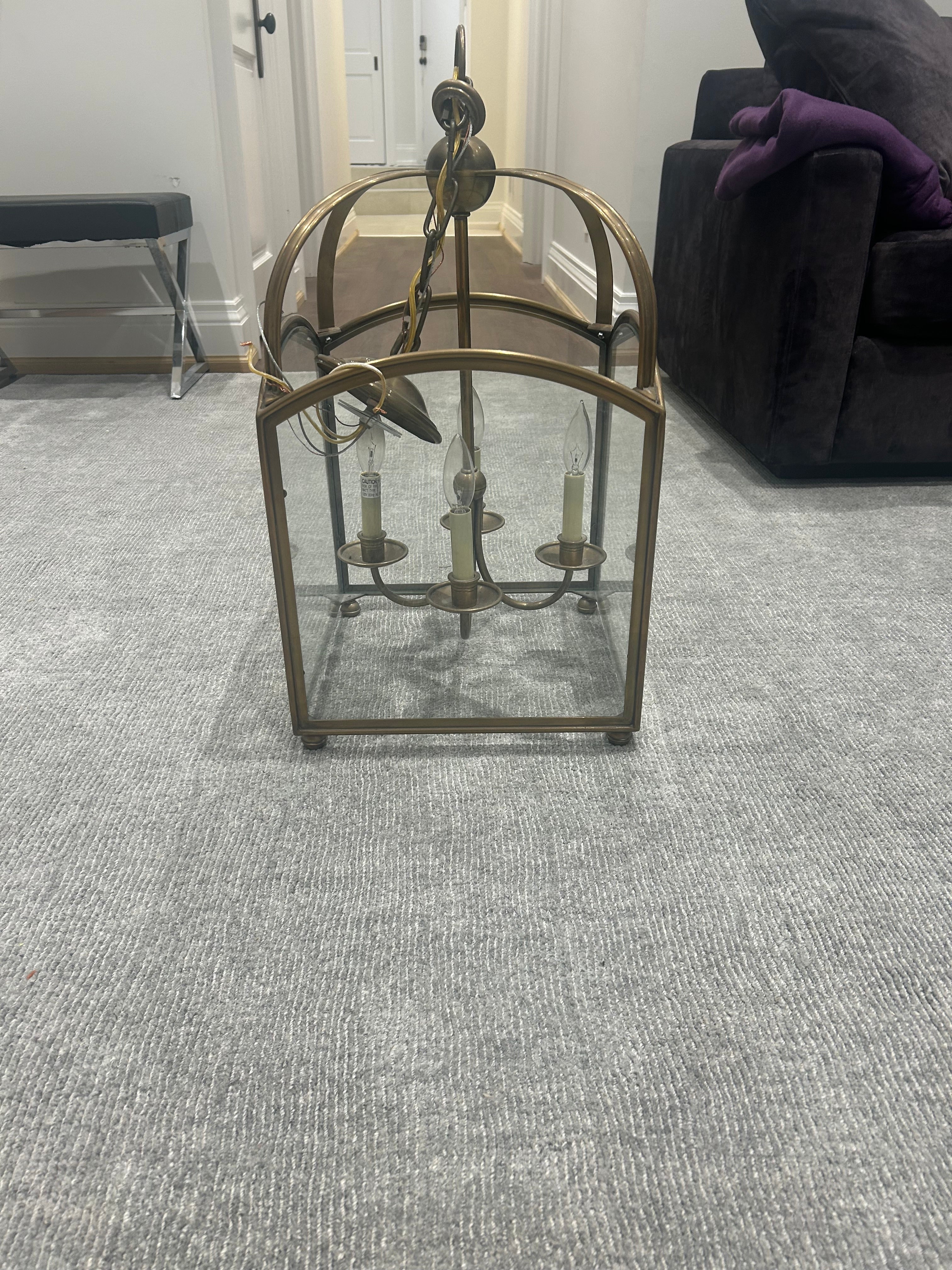 Visual Comfort Arch Top Chandelier in Burnished Brass (over $3600 + tax in stores)