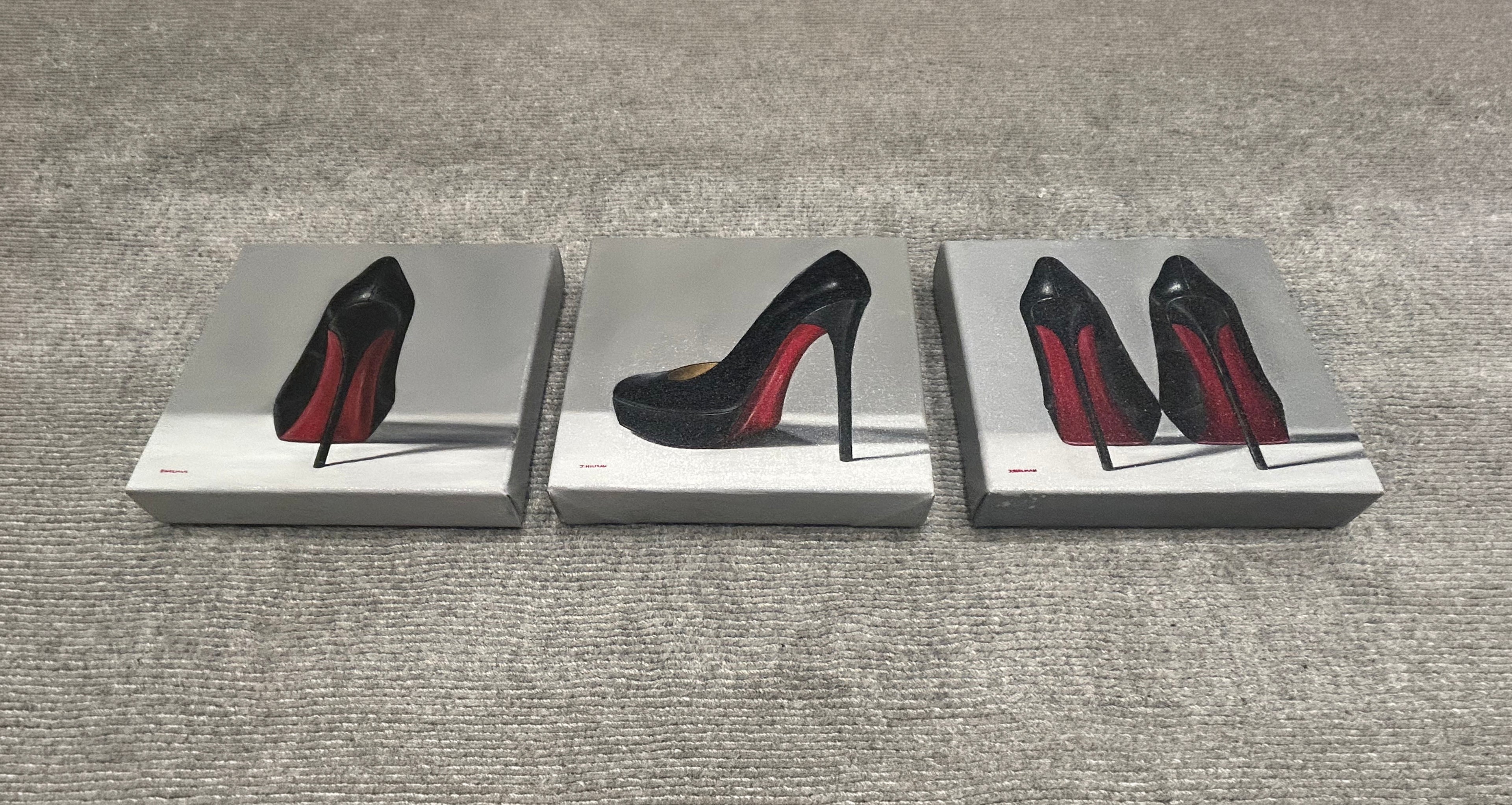 “Shoeaholic II” Oil on Canvas Christian Louboutin Painting