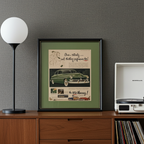 Vintage 1950 Mercury Advertisement — Framed & Matted