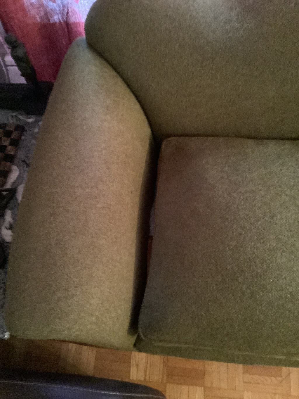 Vintage Duncan Phyfe Camelback Sofa with Brass Claw Feet — 3 Seater
