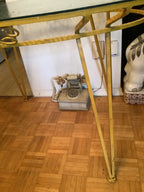 Vintage wrought iron oval kitchen or dining table