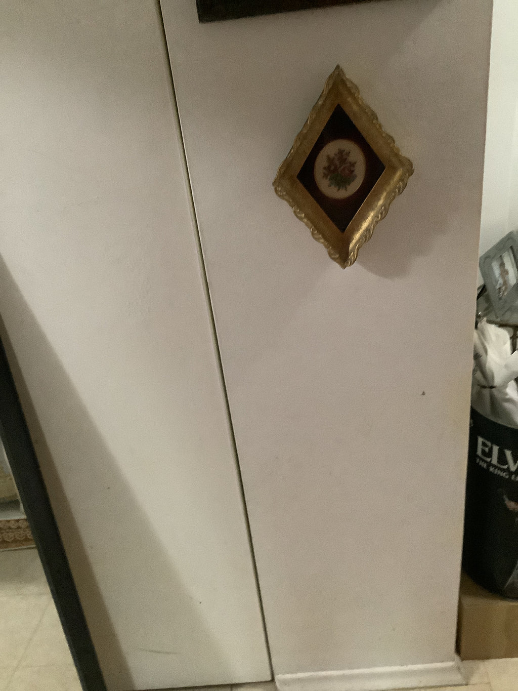 Vintage petite point framed picture