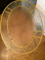 Vintage wrought iron oval kitchen or dining table