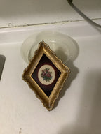 Vintage petite point framed picture