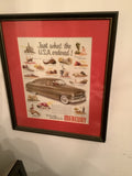 Classic framed car advertisements 7