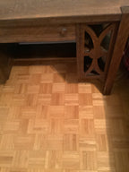 1900s antique mission arts and crafts solid tiger oak office or writing desk