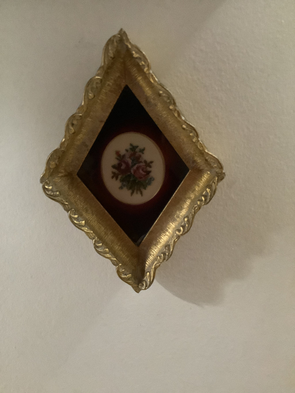 Vintage petite point framed picture