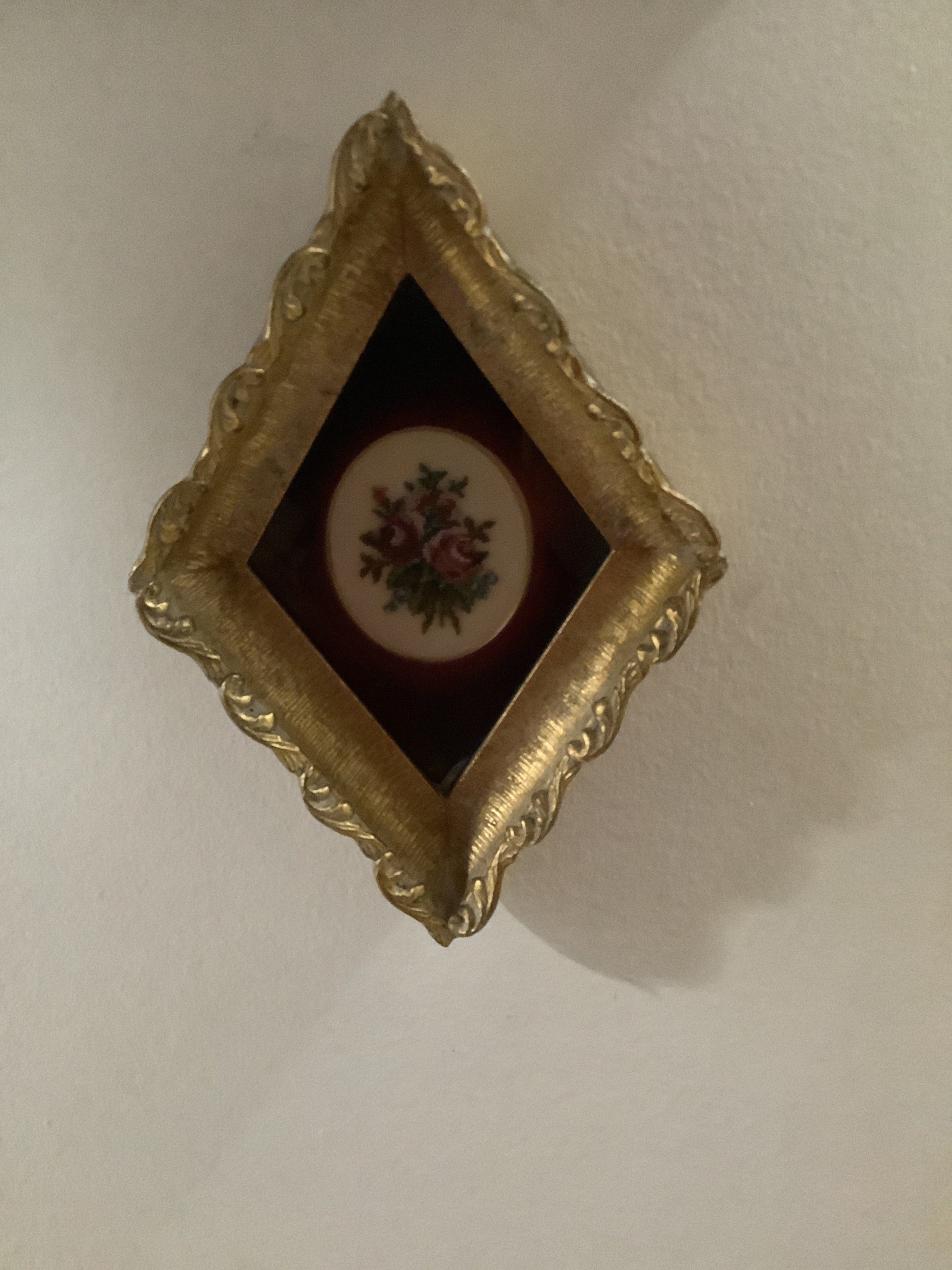 Vintage petite point framed picture