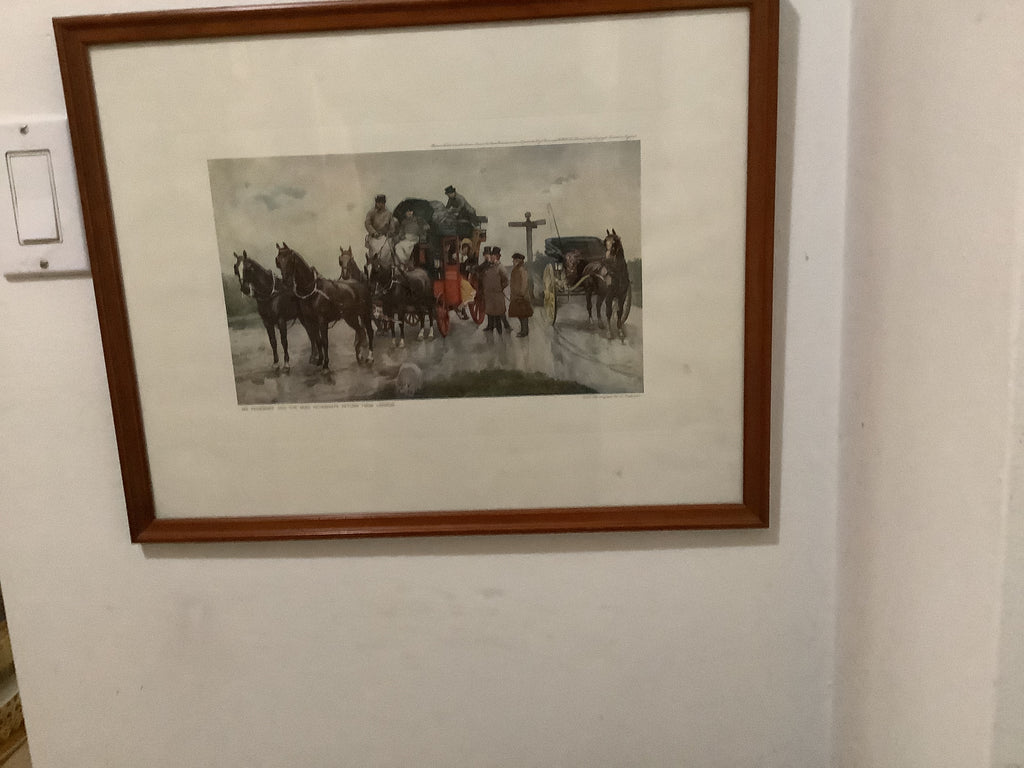 Vintage prints of Mr.pecksniff from charlles dickens.artist Fredrick barnard.coming and going