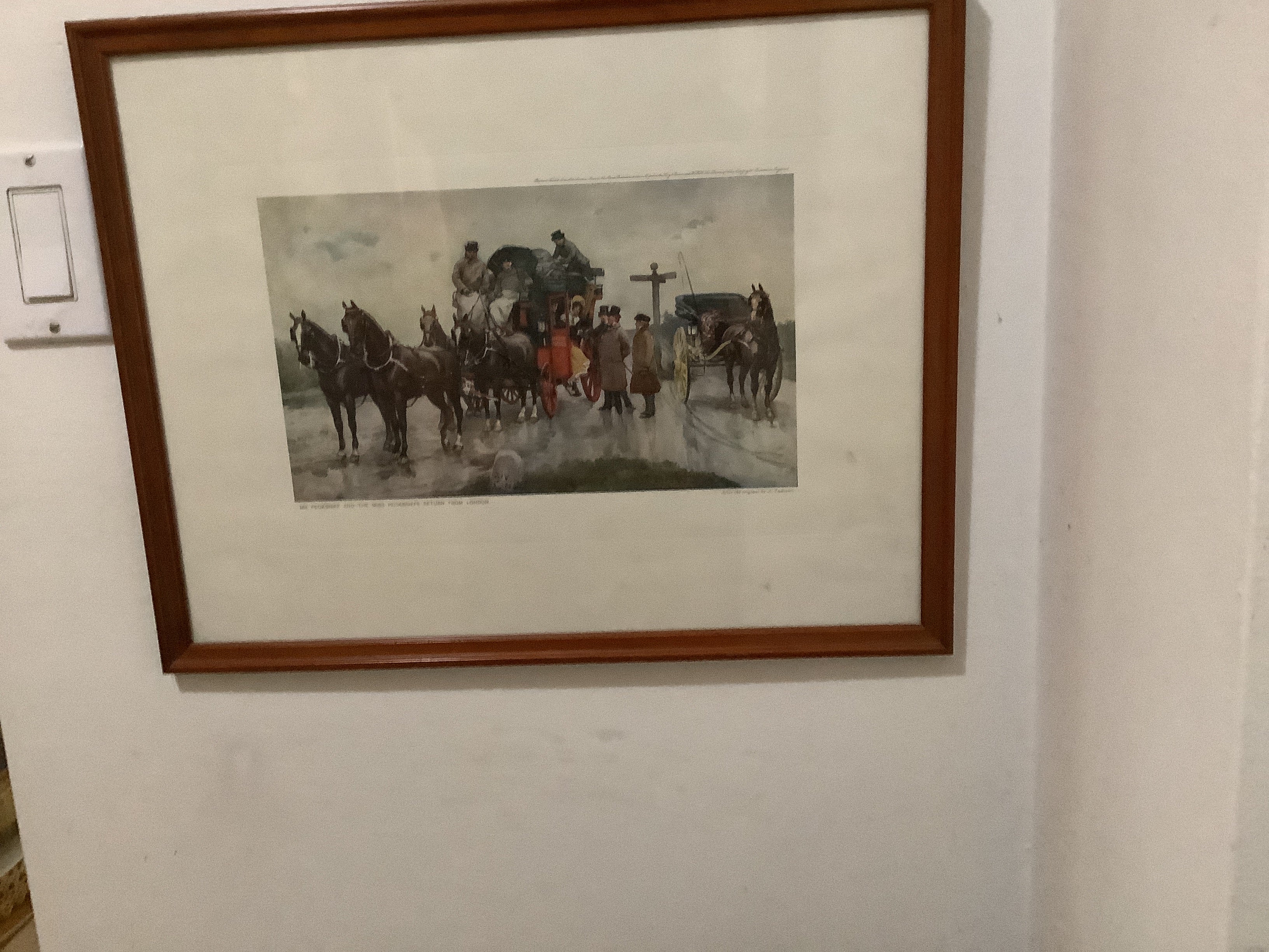 Vintage prints of Mr.pecksniff from charlles dickens.artist Fredrick barnard.coming and going