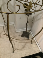 Vintage half moon console table