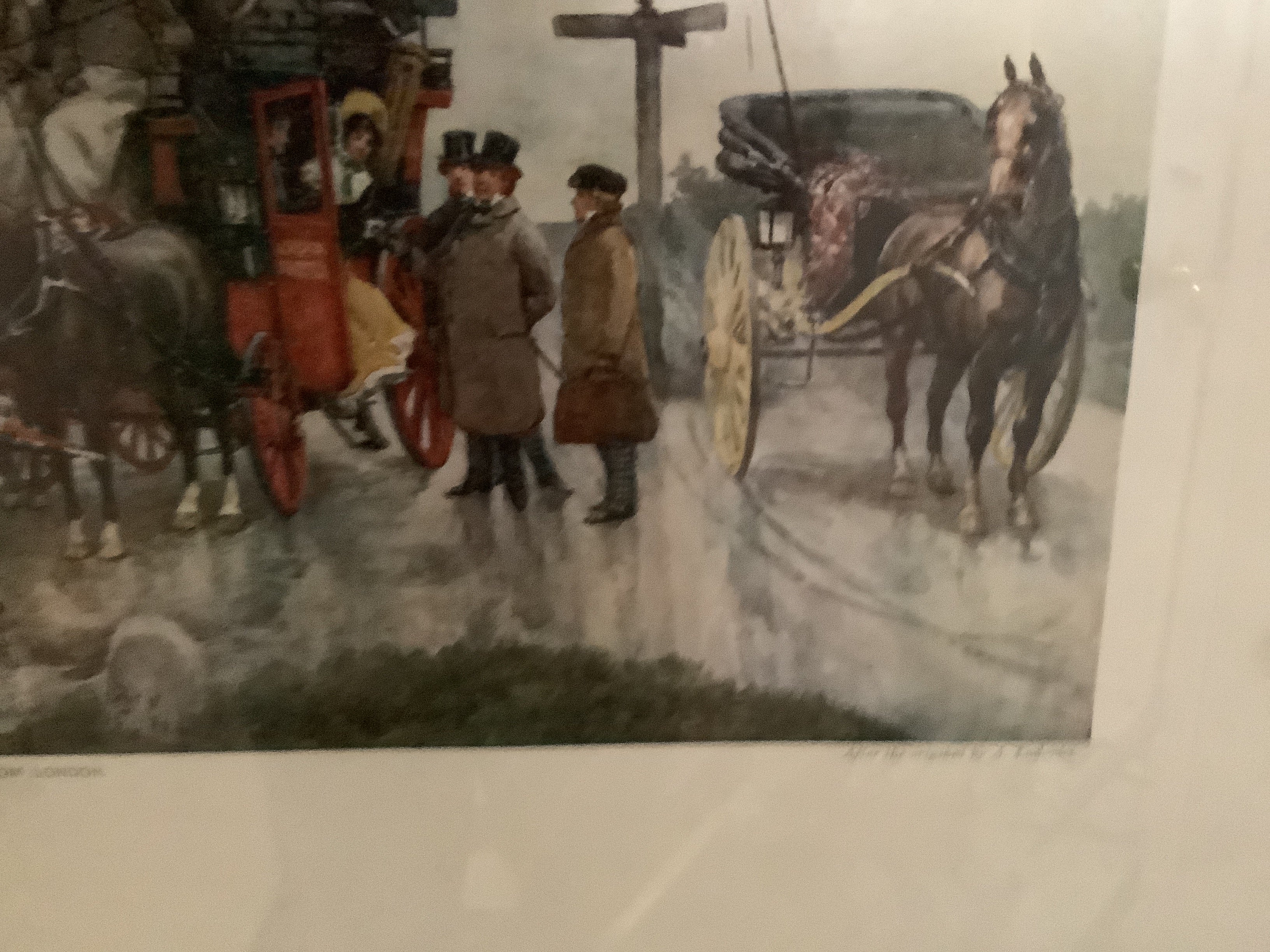 Vintage prints of Mr.pecksniff from charlles dickens.artist Fredrick barnard.coming and going