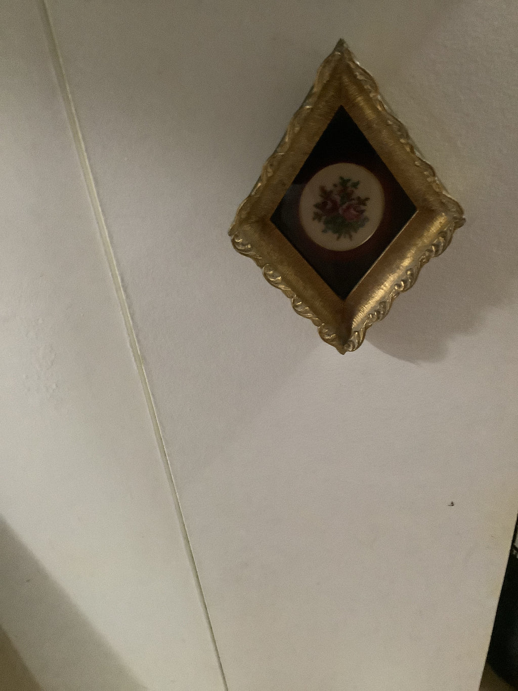 Vintage petite point framed picture