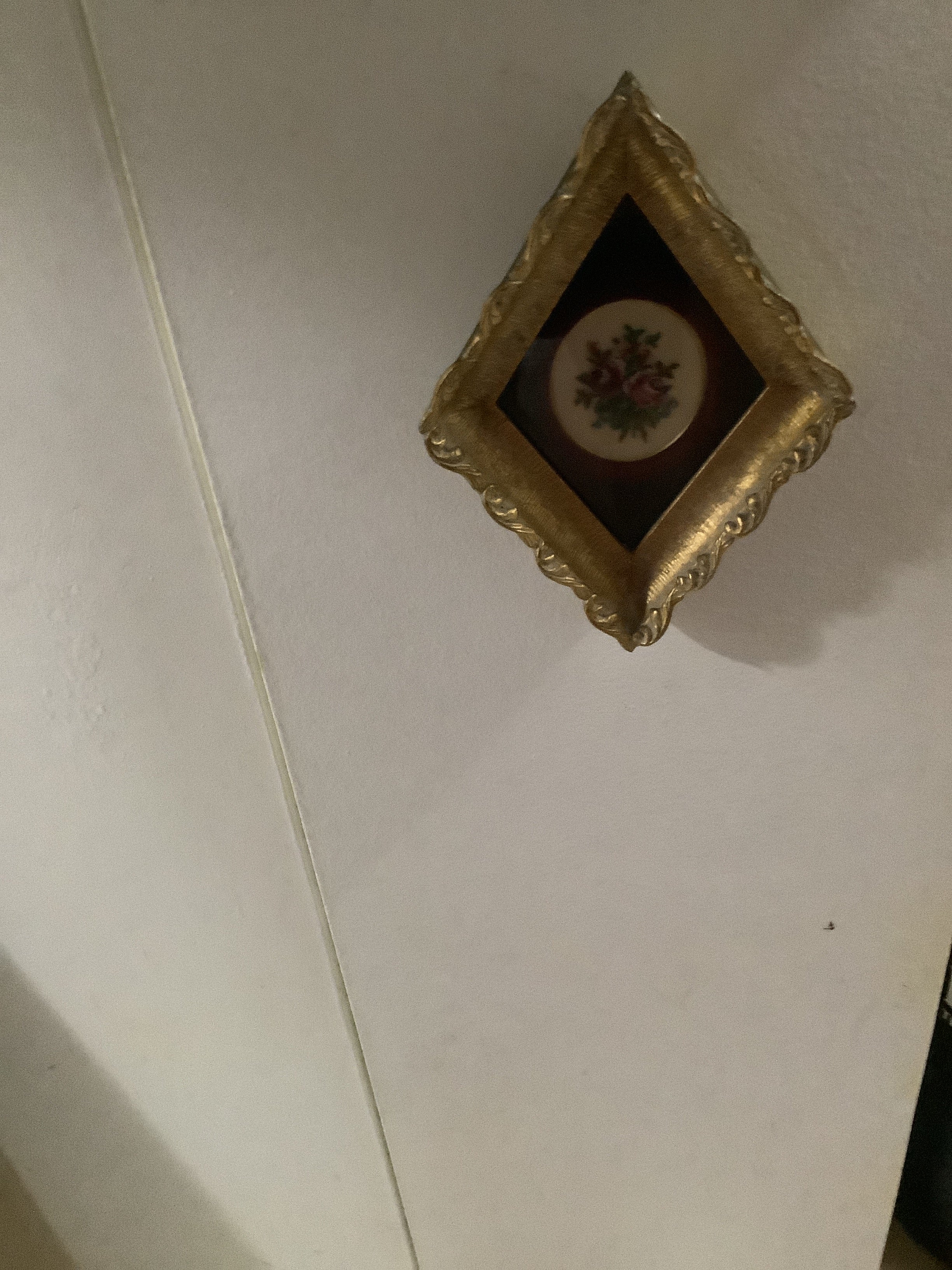 Vintage petite point framed picture
