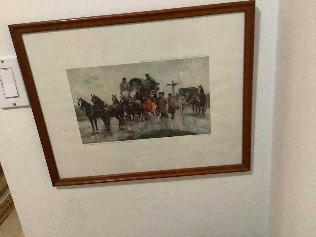 Vintage prints of Mr.pecksniff from charlles dickens.artist Fredrick barnard.coming and going