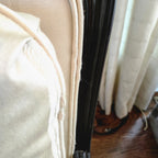 Elegant Vintage Bergere Armchairs (Pair)