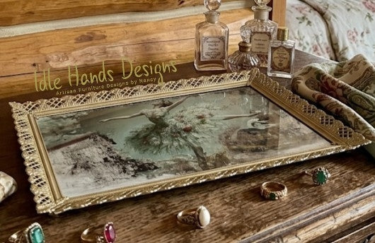 Ballerina Vanity Mirror Tray
