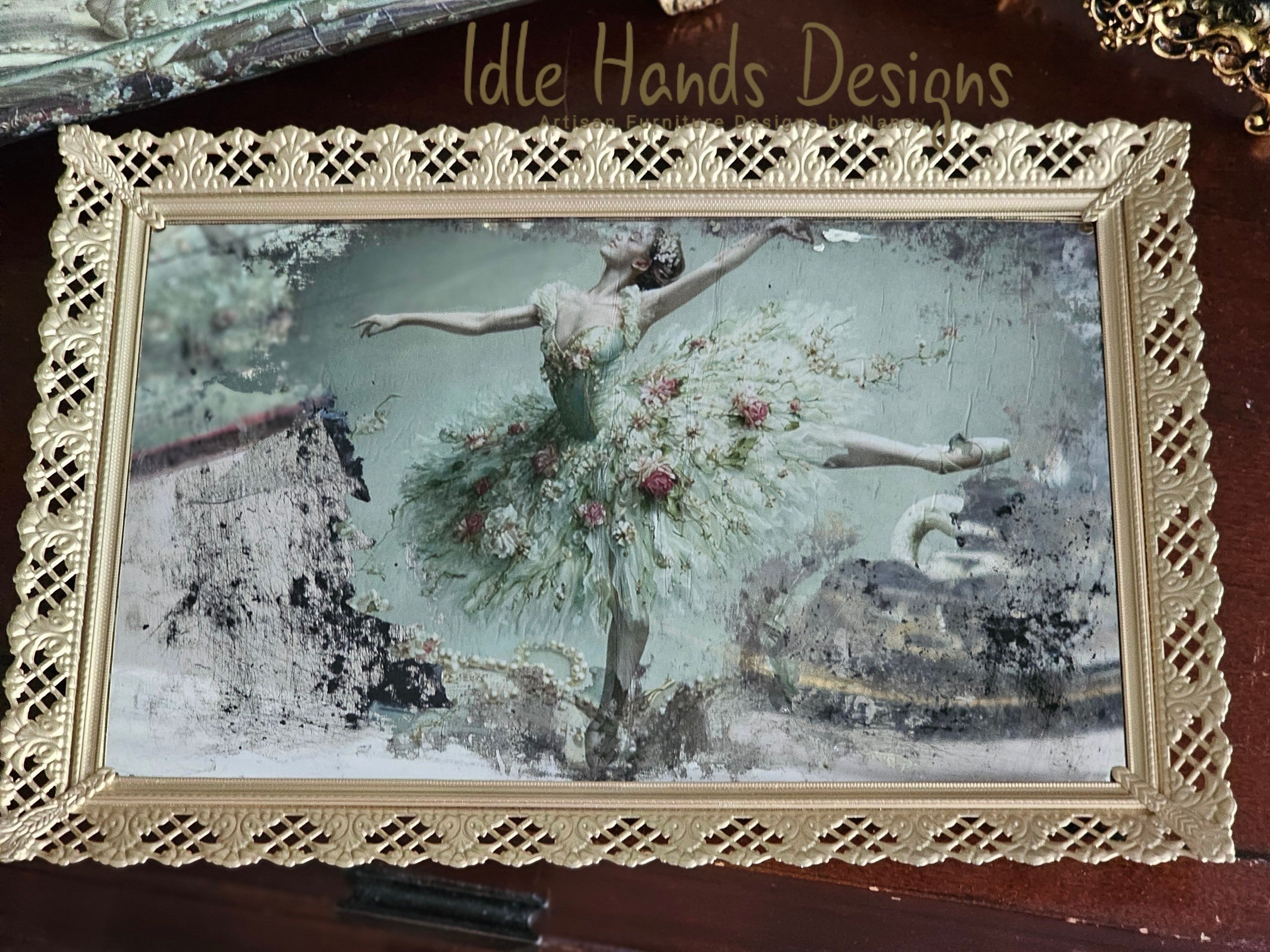 Ballerina Vanity Mirror Tray